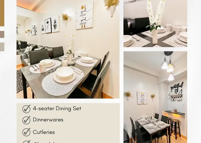 Aparthotel Kaizen Suites At Trees Residences - 2br With Ps4, Netflix, Plus, Unli Wifi And Popcorn